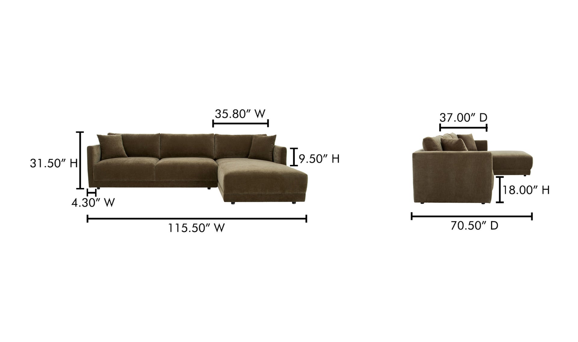Bryn Sectional Heritage Green