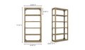 Modern Brown Abbott Bookshelf - Stylish Storage for Every Room