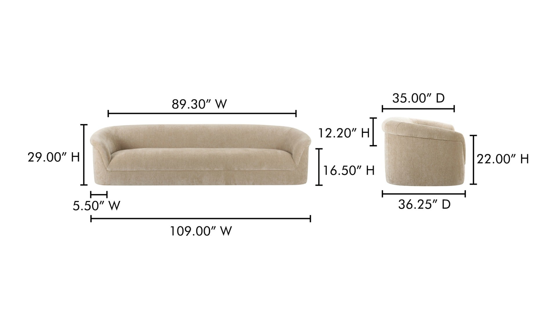 Beige Thora Sofa