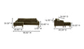 Quinn Sectional Dark Brown