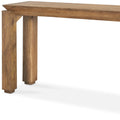60" Brown Solid Wood Console Table