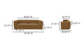 Alora Tan Sofa - Elegant Modern Comfort for Living Spaces in leather or Fabric