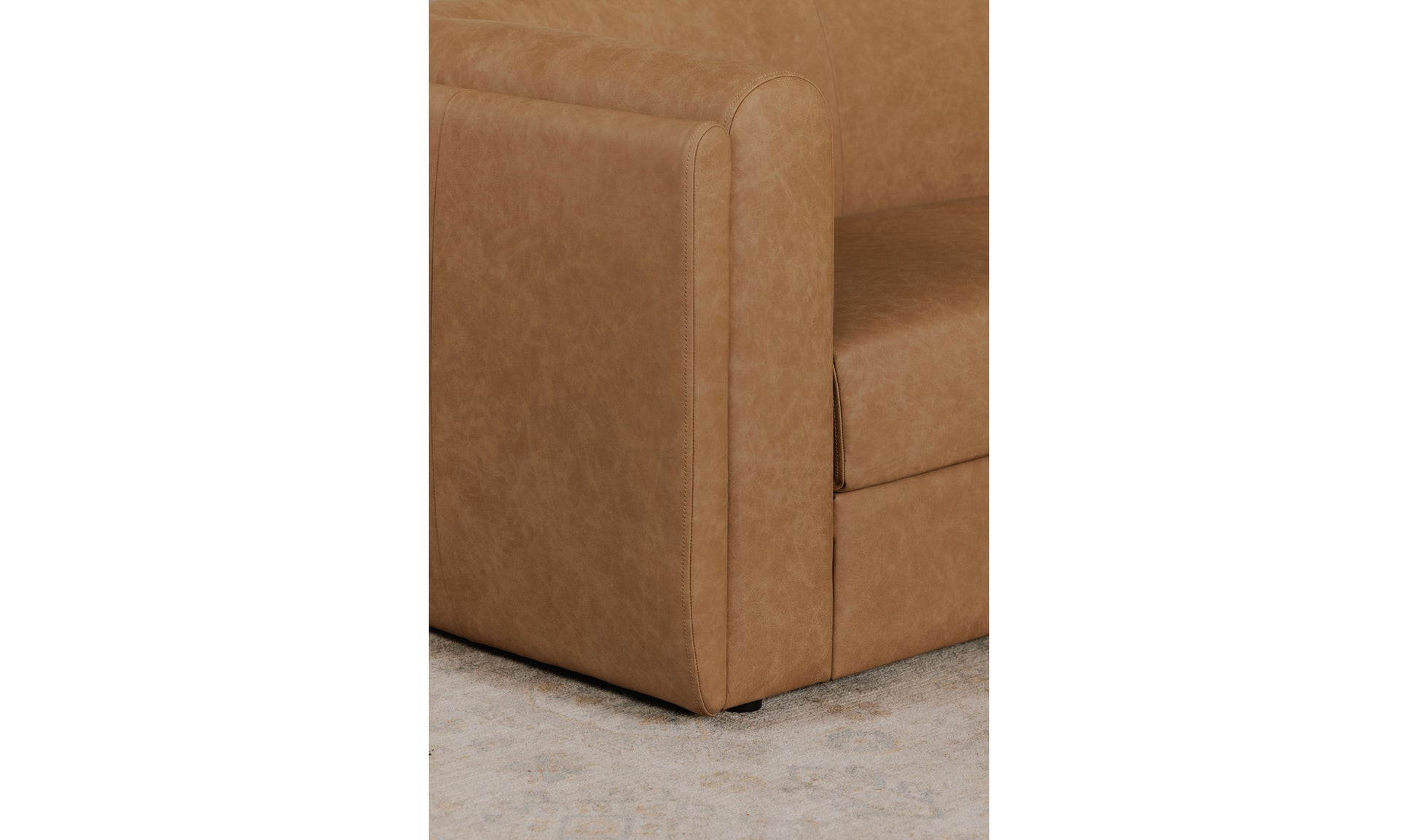 Alora Tan Sofa - Elegant Modern Comfort for Living Spaces in leather or Fabric