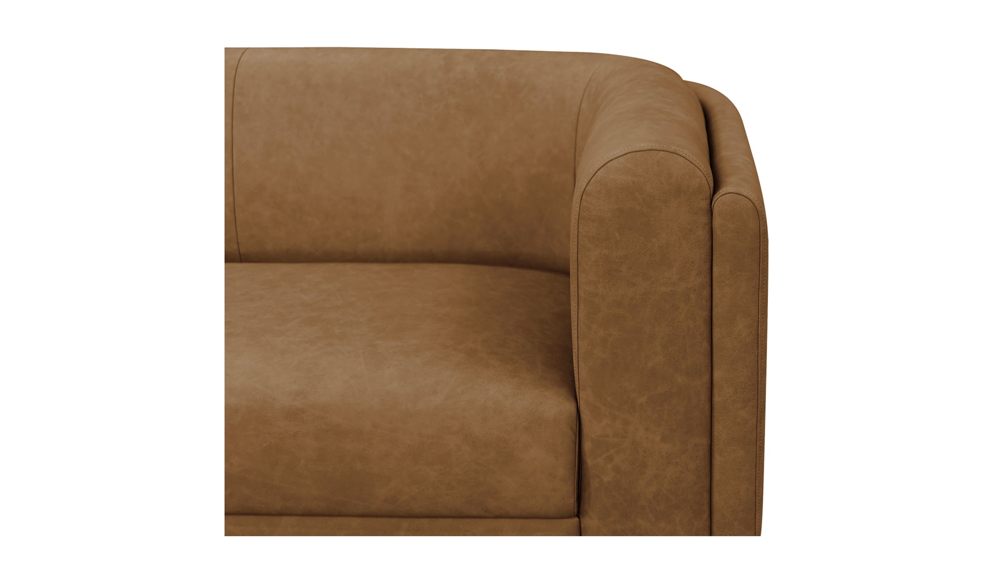Alora Tan Sofa - Elegant Modern Comfort for Living Spaces in leather or Fabric