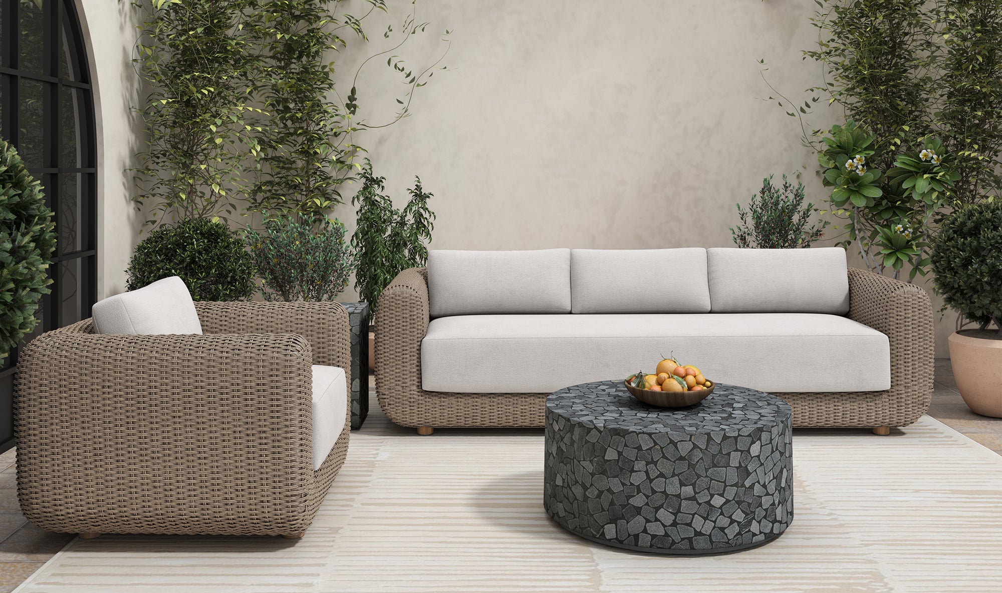 Natural Outdoor Soma Sofa