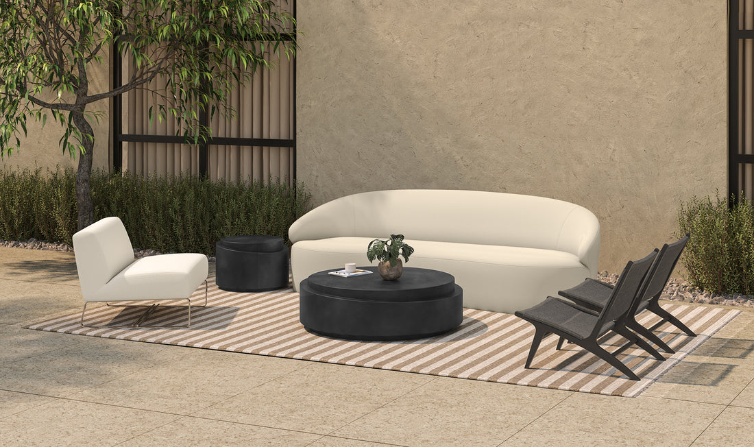 Black Outdoor Coffee Table Cosmo