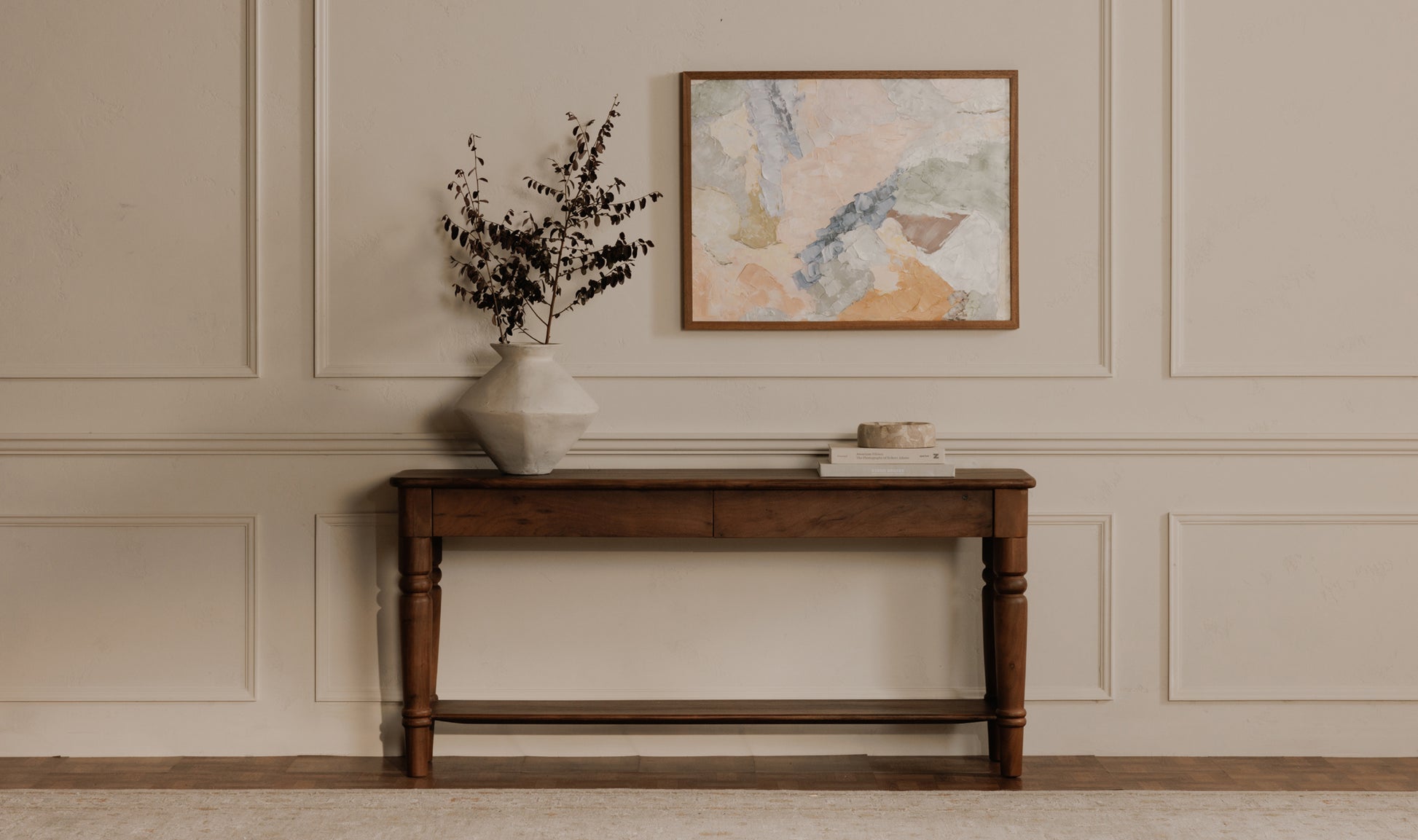 Russet Brown Console Table