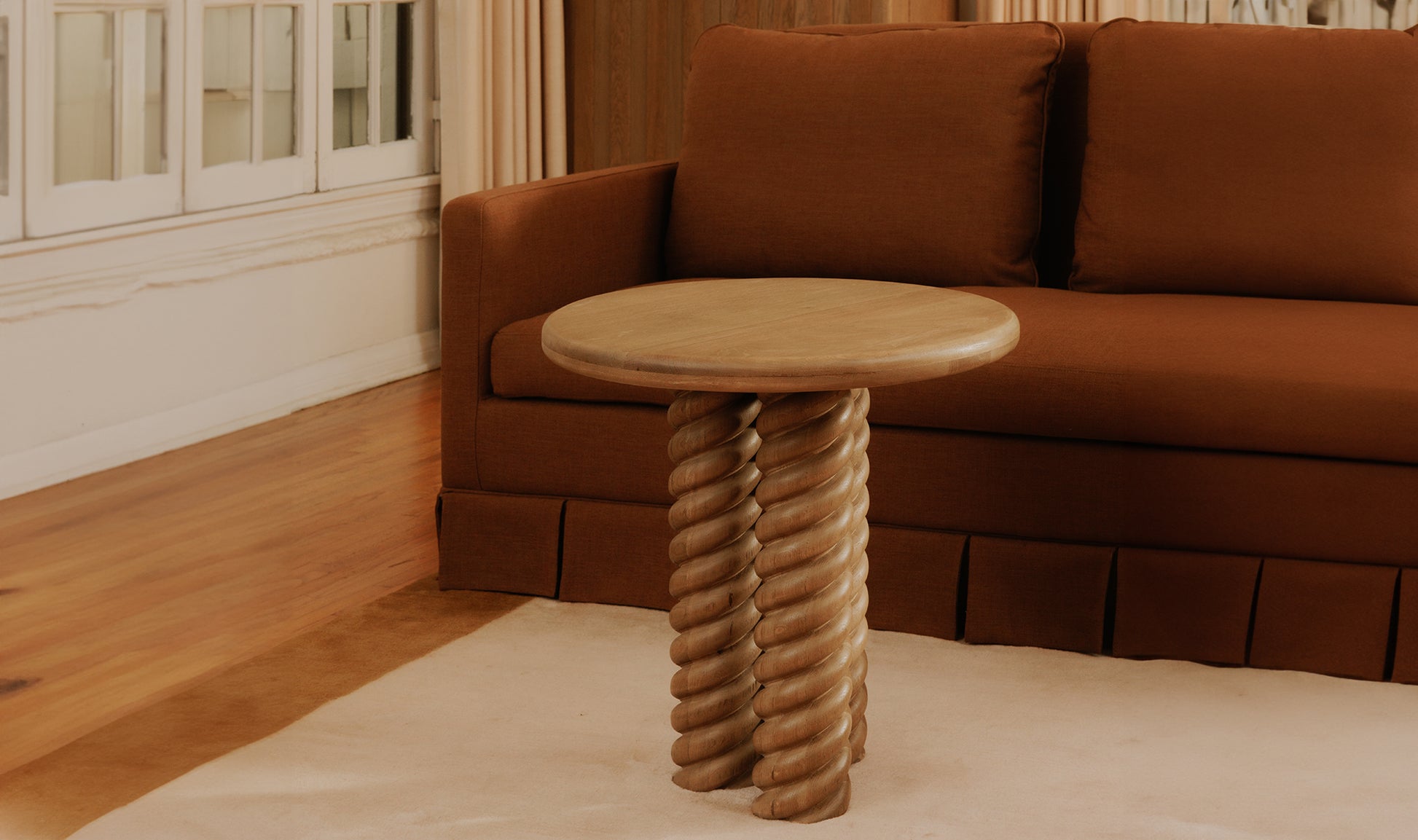 Treccia Side Table Oak