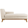 Right-Facing Fabric Chaise Lounge Chair