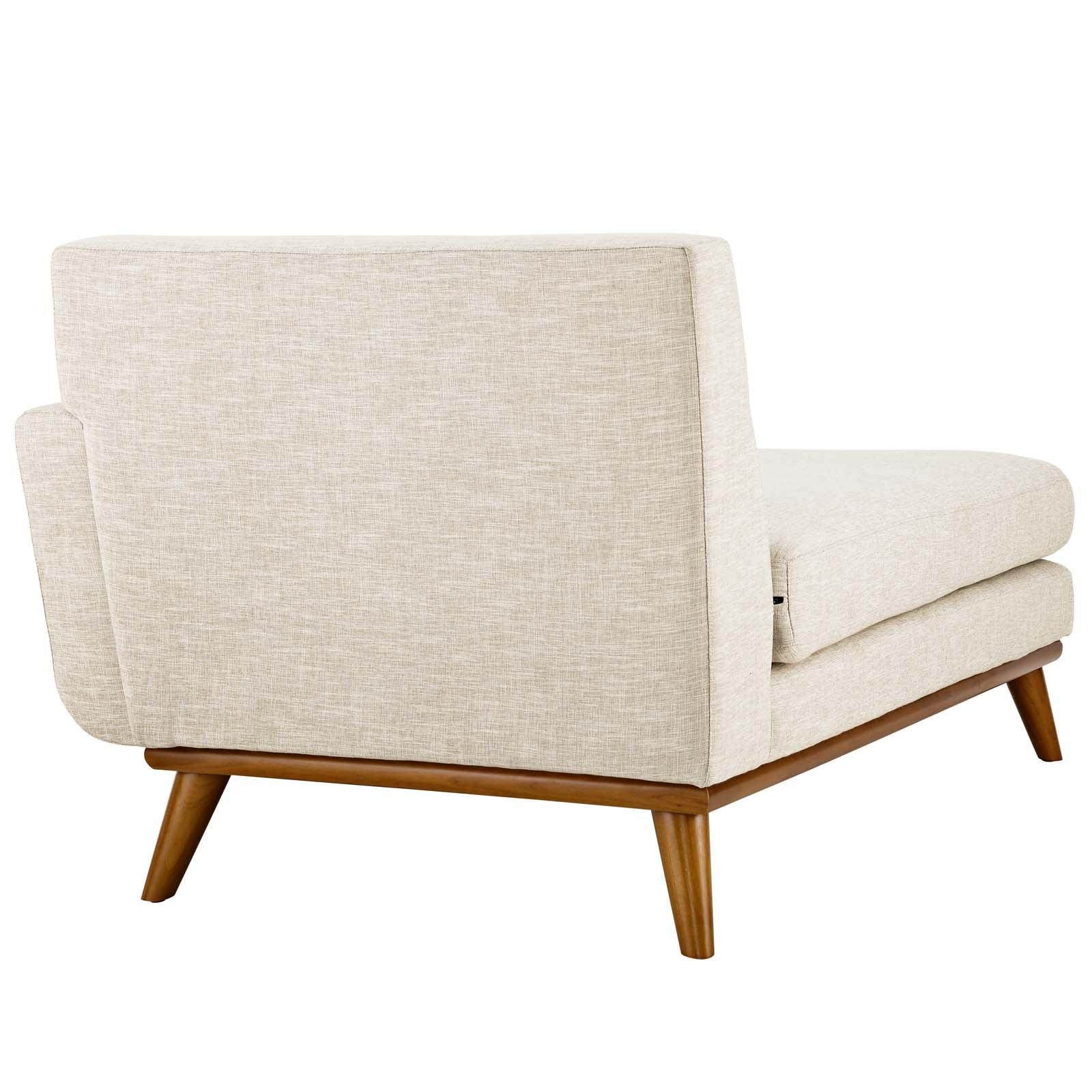 Right-Facing Fabric Chaise Lounge Chair