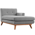 Right-Facing Fabric Chaise Lounge Chair