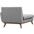 Right-Facing Fabric Chaise Lounge Chair