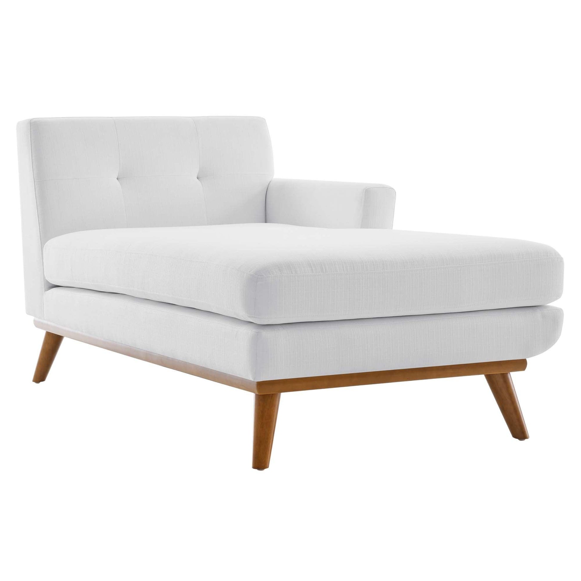 Right-Facing Fabric Chaise Lounge Chair