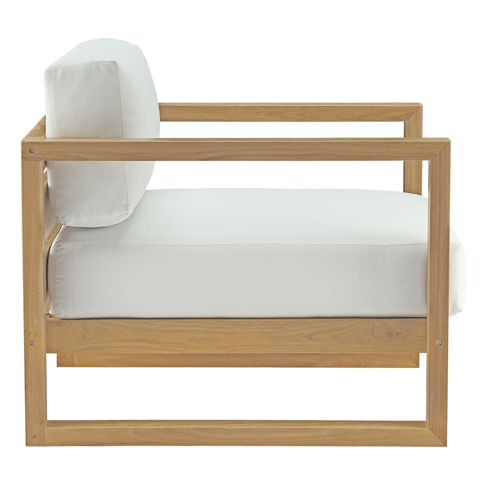 Stylish Upland 3-Piece Outdoor Teak Set for Cozy Spaces