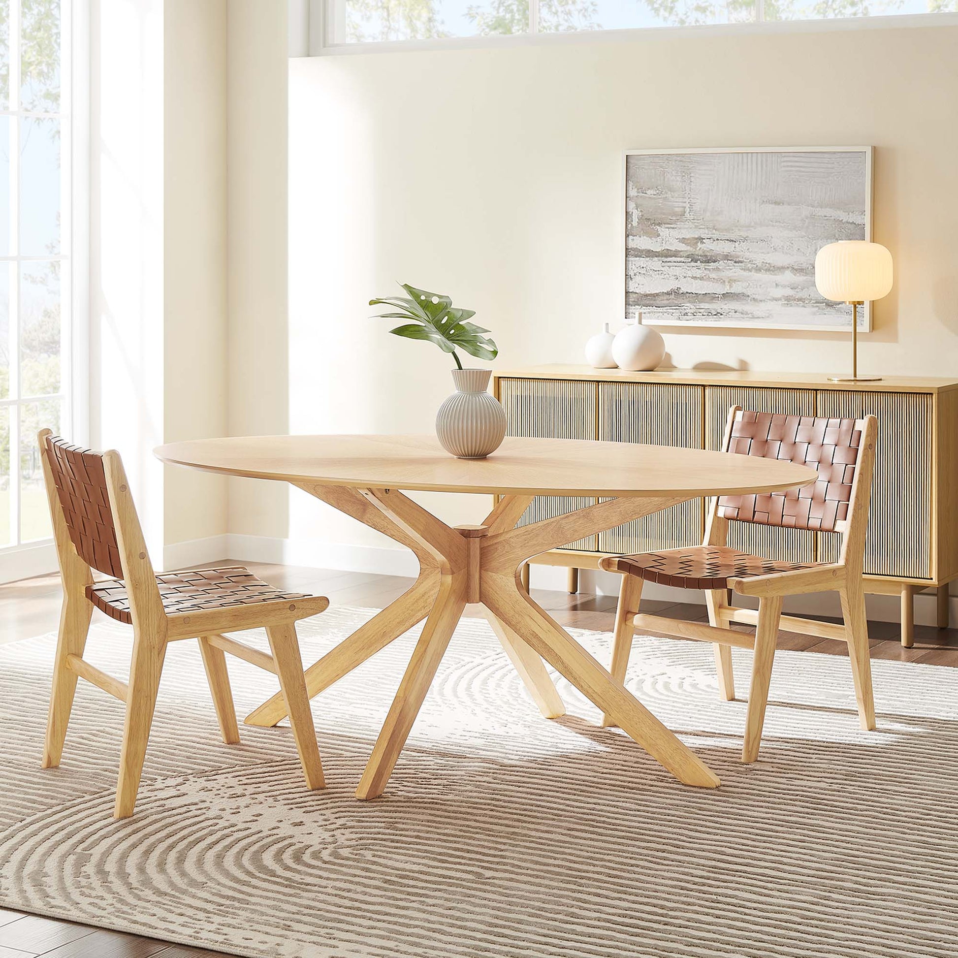 Crossroads Wood Dining Table