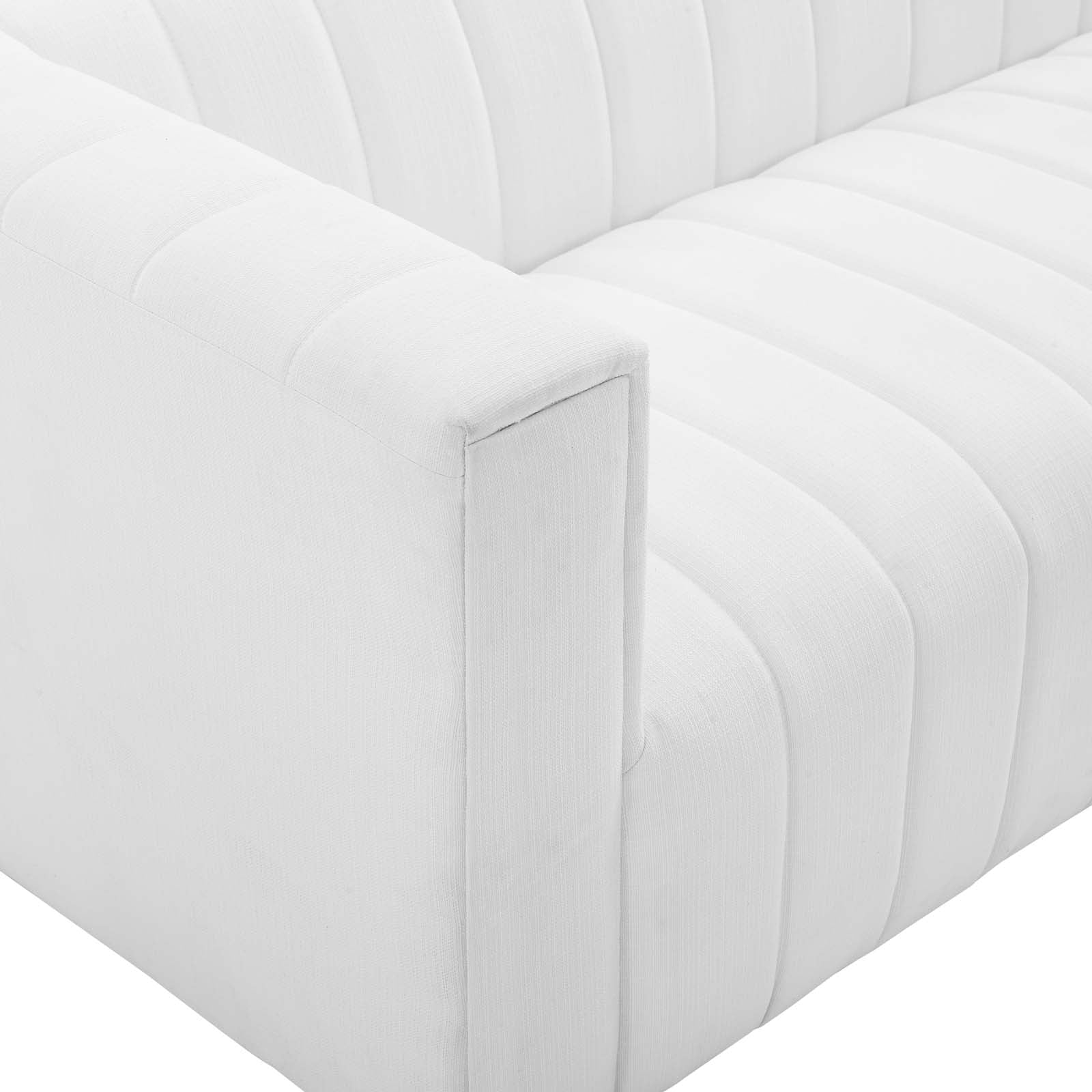 Reflection Channel Tufted Upholstered Sofa