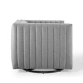 Tufted Swivel Armchair Beige