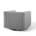 Tufted Swivel Armchair Beige