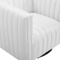 Tufted Swivel Armchair Beige