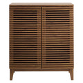 Render Bar Walnut Cabinet