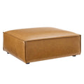 Vegan Leather Ottoman