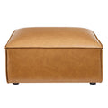 Vegan Leather Ottoman