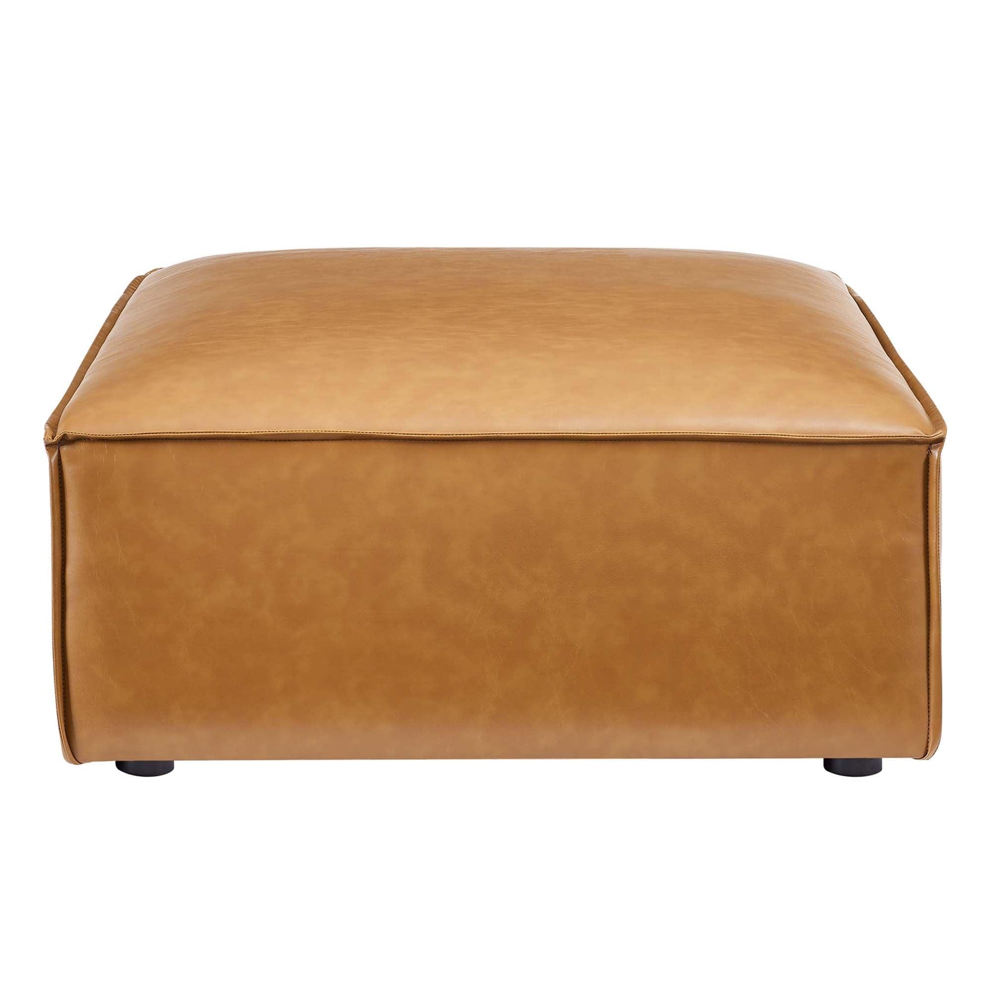 Vegan Leather Ottoman