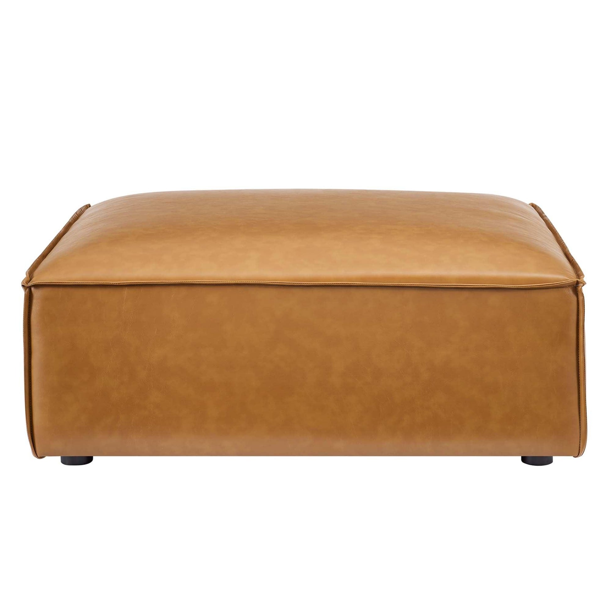 Vegan Leather Ottoman