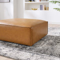 Vegan Leather Ottoman