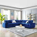 5 Piece Velvet Sectional Sofa