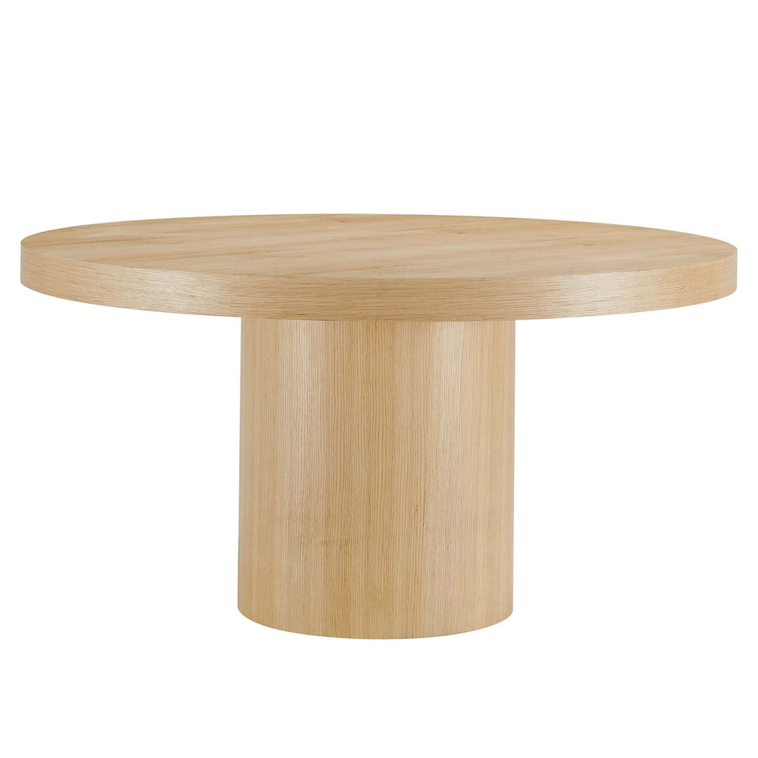 Modern Oak Round Dining Table