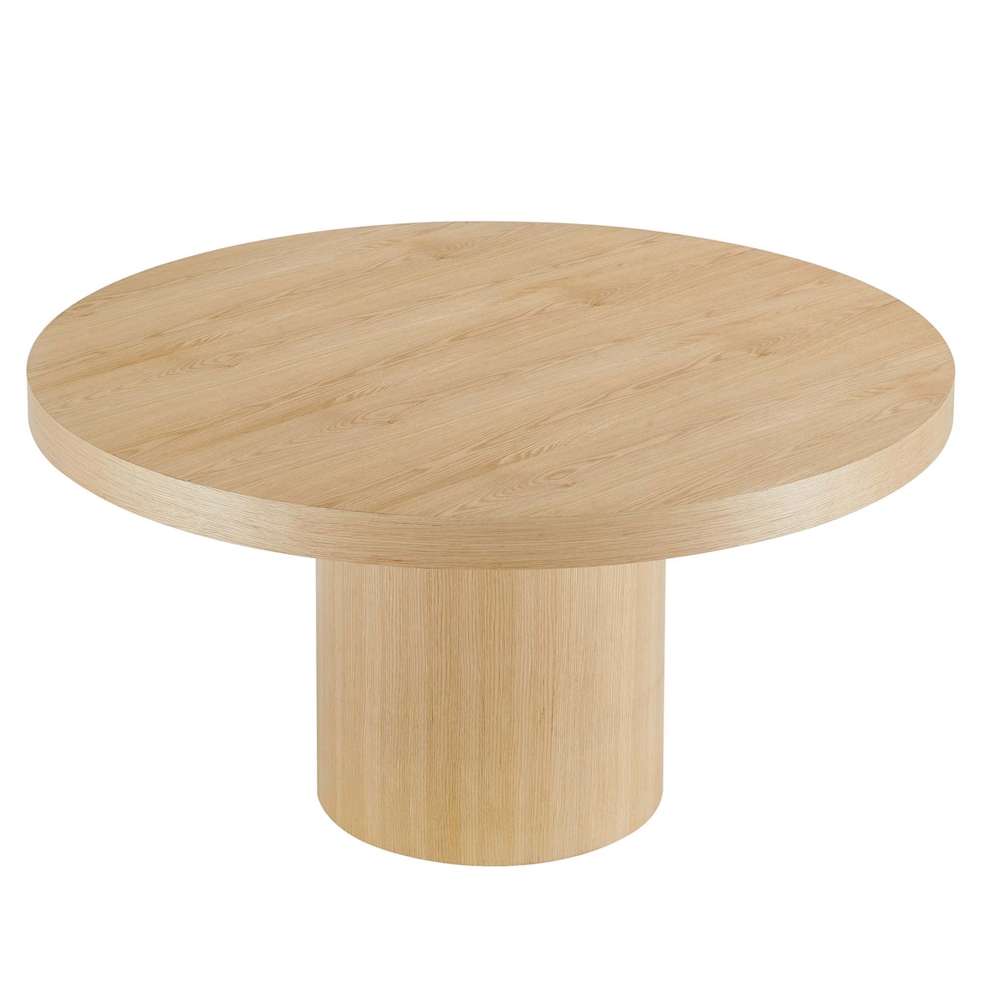 Modern Oak Round Dining Table