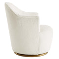 Nora White Boucle Accent Chair