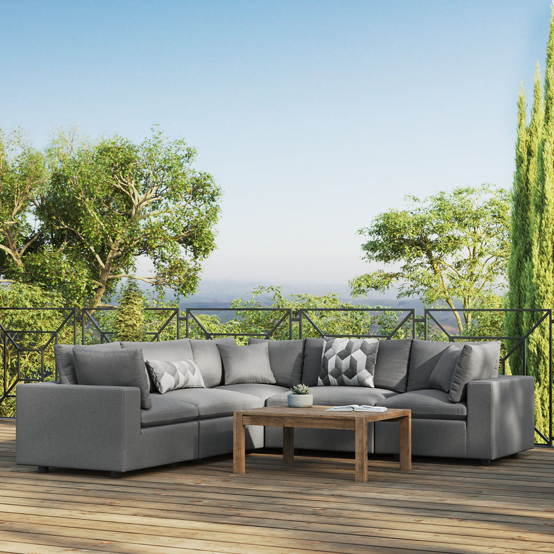 Outdoor Patio Sectional Sofa Set