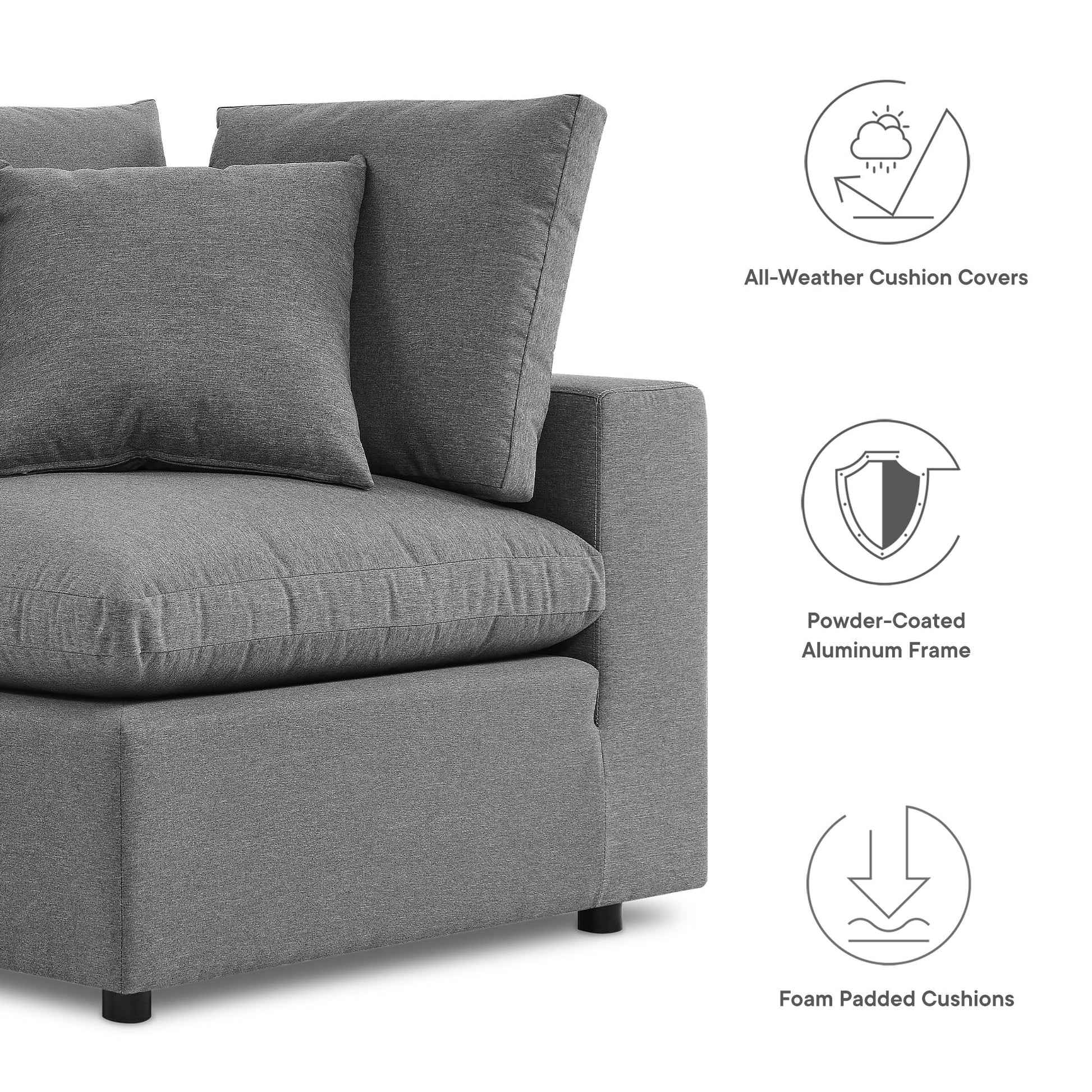 Outdoor Patio Sectional Sofa Set