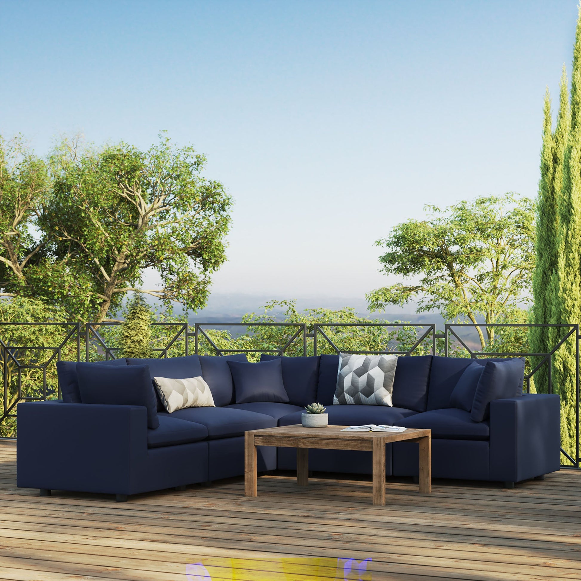 Outdoor Patio Sectional Sofa Set