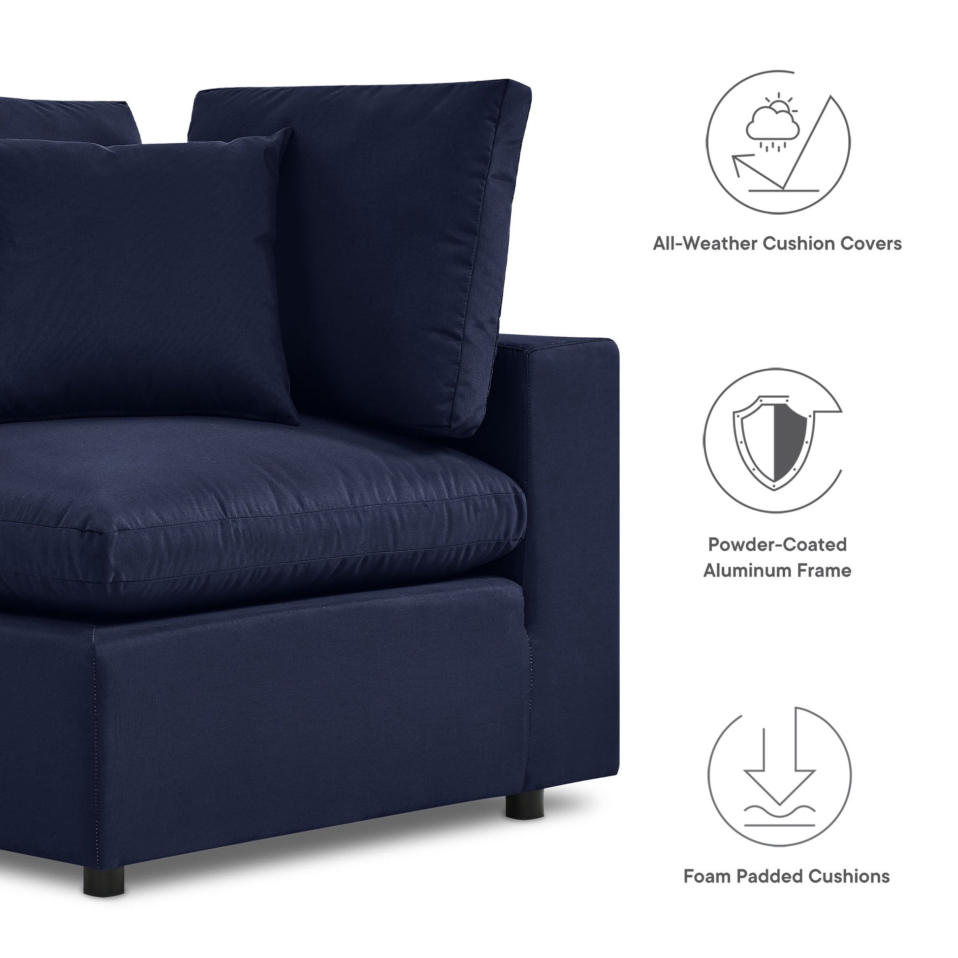 Outdoor Patio Sectional Sofa Set
