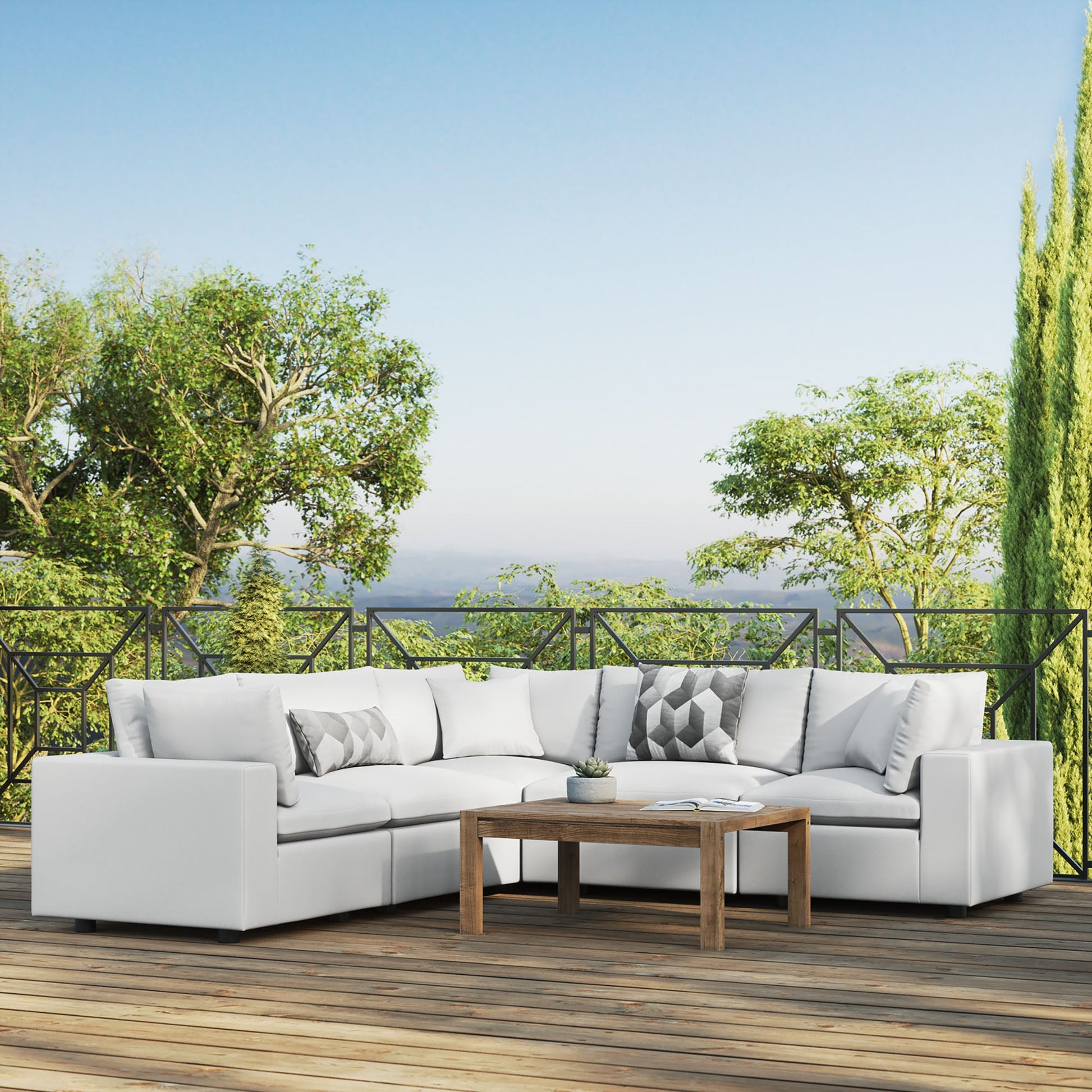 Outdoor Patio Sectional Sofa Set