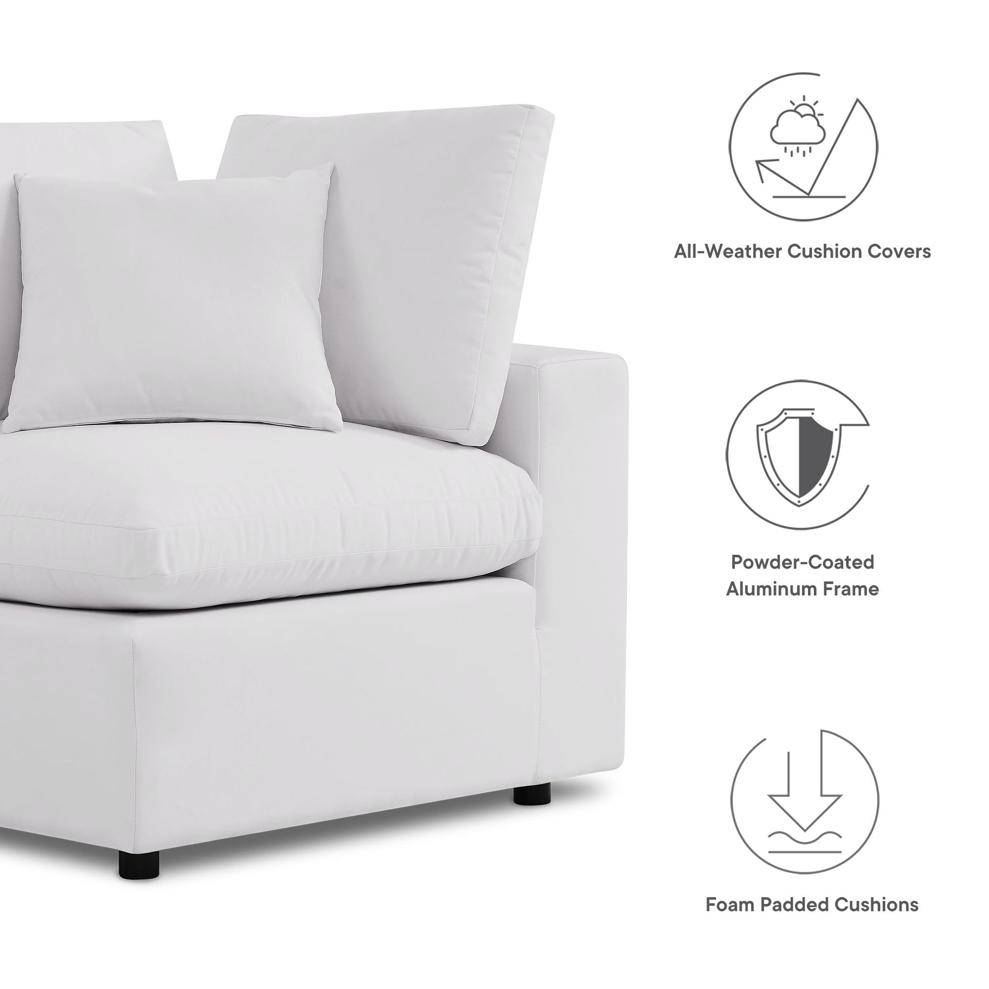 Outdoor Patio Sectional Sofa Set