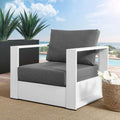 Spacious Tahoe Outdoor Patio Armchair - Weather-Resistant Design