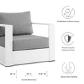 Spacious Tahoe Outdoor Patio Armchair - Weather-Resistant Design