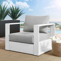 Spacious Tahoe Outdoor Patio Armchair - Weather-Resistant Design