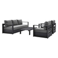 Luxurious Tahoe 4-Piece Outdoor Patio Set in Stylish Colors