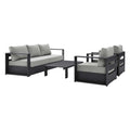 Luxurious Tahoe 4-Piece Outdoor Patio Set in Stylish Colors