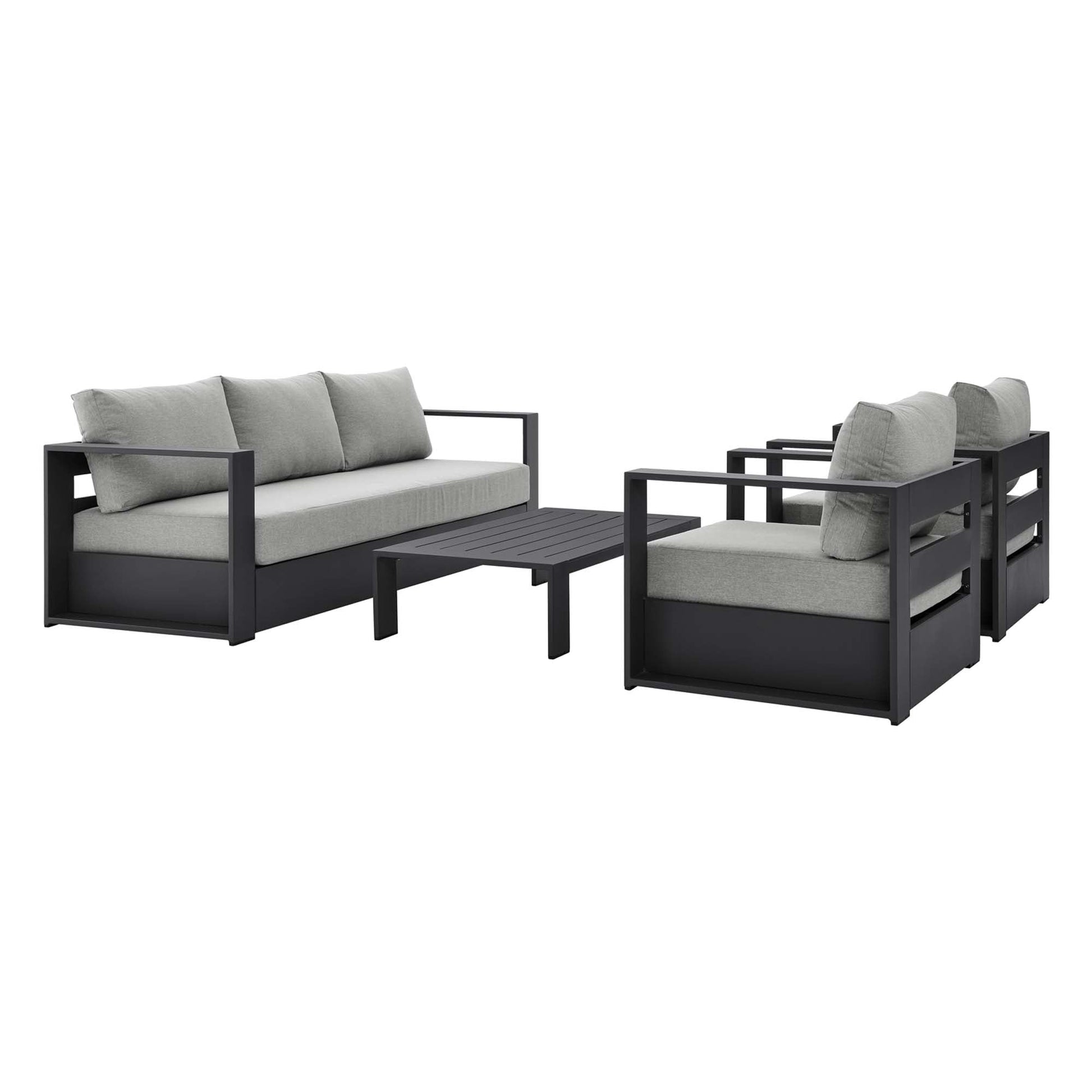 Luxurious Tahoe 4-Piece Outdoor Patio Set in Stylish Colors