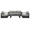 Luxurious Tahoe 4-Piece Outdoor Patio Set in Stylish Colors