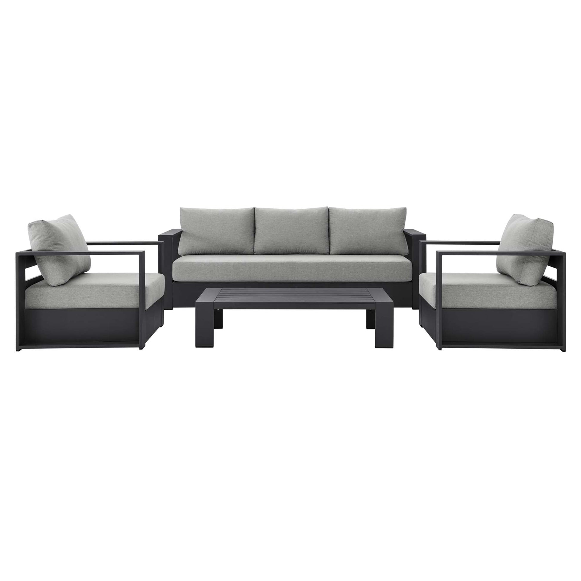 Luxurious Tahoe 4-Piece Outdoor Patio Set in Stylish Colors