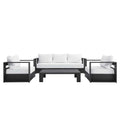 Luxurious Tahoe 4-Piece Outdoor Patio Set in Stylish Colors