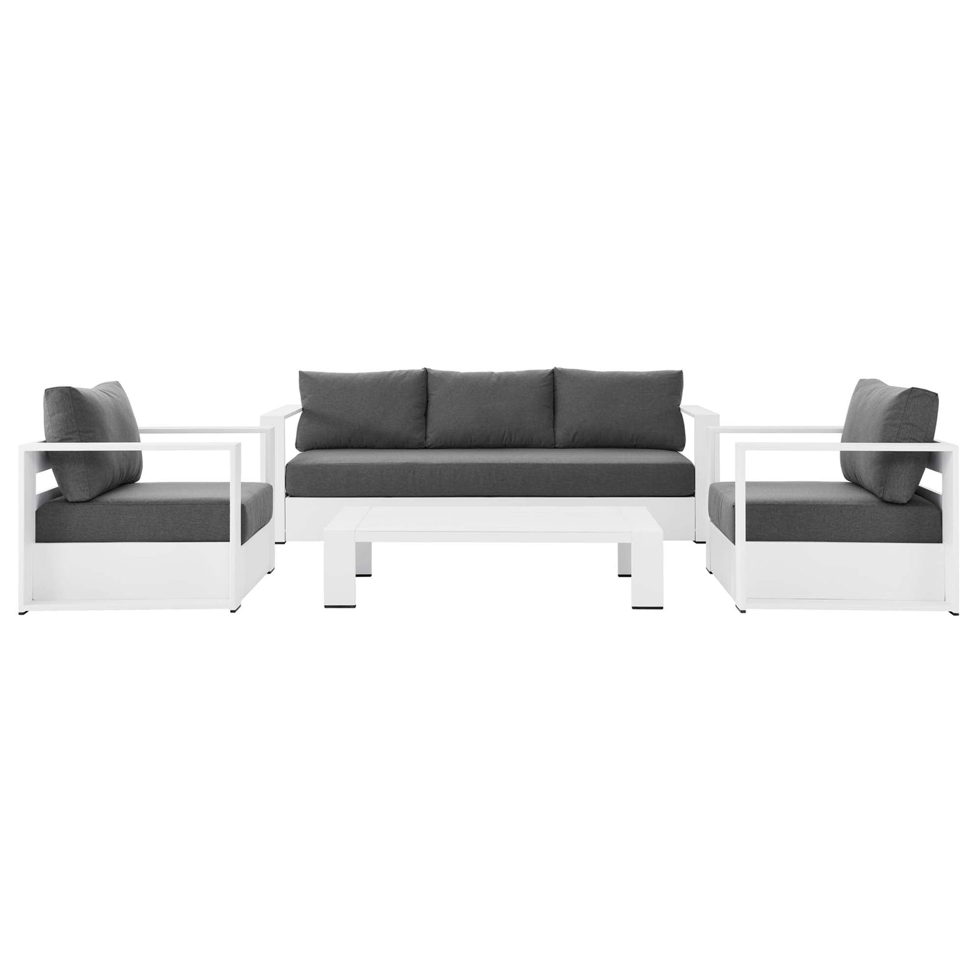 Luxurious Tahoe 4-Piece Outdoor Patio Set in Stylish Colors