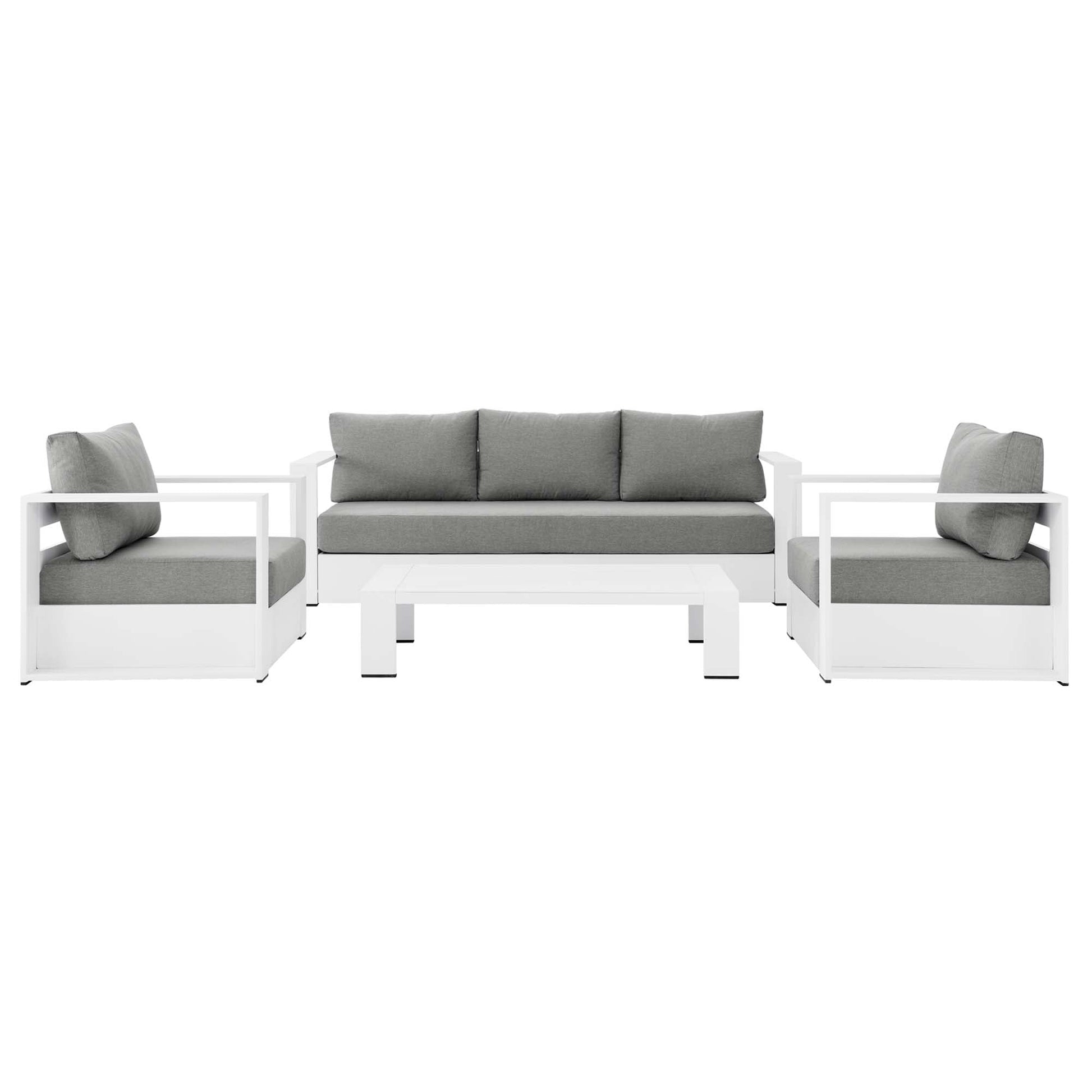 Luxurious Tahoe 4-Piece Outdoor Patio Set in Stylish Colors